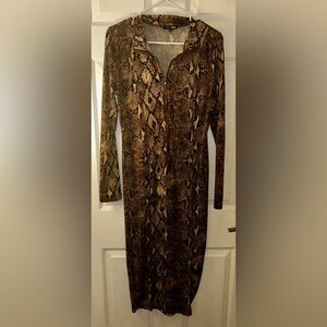 Fierce Mode Mesh Midi Dress